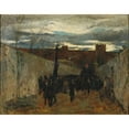 thumbnail image 2 of Ramón Tusquets 24x20 Gold Ornate Framed and Double Matted Museum Art Print Titled - Burial of Fortuny (1874), 2 of 4
