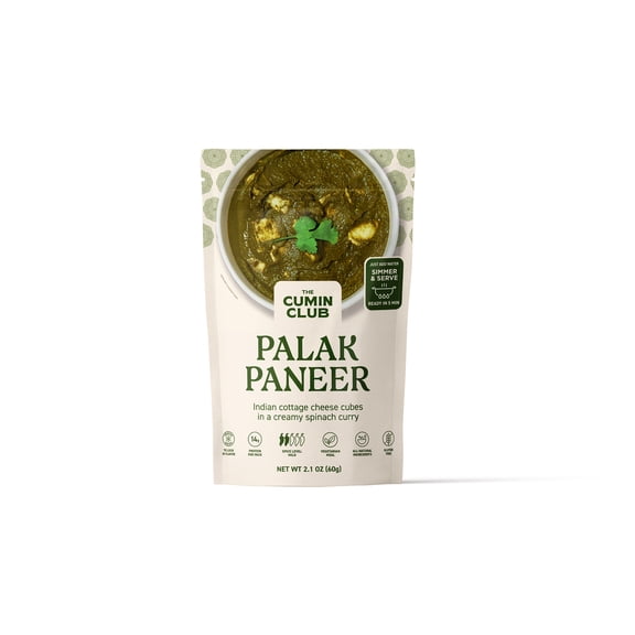 The Cumin Palak Paneer - Instant Indian Food - Ready to Eat - 10oz Meal