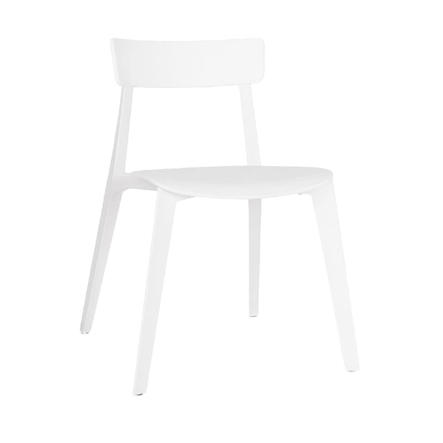 OFFIHO Silla Kipali Blanco para exterior resistente a rayos UV de polipropileno