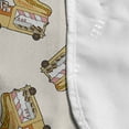 thumbnail image 4 of Hot Dog Microwave Oven Cover, Cartoon of Fast Food Truck Van with Salesman Shop Car Pattern Pastel Backdrop, Water Resistant Organizer with Pockets for Kitchen, 36" x 12", Multicolor, by Ambesonne, 4 of 4