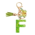 thumbnail image 1 of Visland 2 Pcs Initial Letter Keychains Green Butterfly Pendant Keychain Set Exquisite Relief Alphabet Keychain Pendant for Best Friend Mom Daughter Granddaughter Grandma, 1 of 8