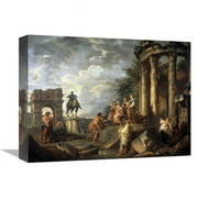 Global Gallery  Ruins of Architecture Art Print - Giovanni Paolo Panini