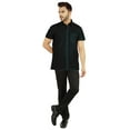 thumbnail image 2 of Bestman SolidÂ&nbsp;Button DownÂ&nbsp;ShirtÂ&nbsp;For MensÂ&nbsp;Loose FitÂ&nbsp;Formal/ Casual Short SleeveÂ&nbsp;Shirt, 2 of 7