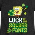 thumbnail image 3 of SpongeBob SquarePants - Luck Of The Square Pants - Girls Fitted Short Sleeve Tee, 3 of 6