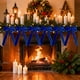 thumbnail image 3 of Decoraciones navideñas, lazos de terciopelo para árbol de Navidad, guirnaldas, lazos de terciopelo con lazos, decoración colgante, decoración de jardín, decoración navideña, decoración de Halloween., 3 of 5