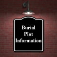 thumbnail image 2 of Burial Plot Information BLACK Aluminum Composite Sign 15''x18'', 2 of 9