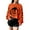 Orange, variant on LEKDFST Halloween Sweatshirts for Women Black Cat on Pumpkin Sweatshirt Lightweight Cute Graphic Hoodies Fall Tops Orange L