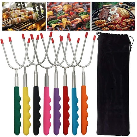 

Elbourn 8 Pack 33 Marshmallow/S mores/Hot Dog Roasting Sticks Camping Accessories Campfire Sticks for Mom/Father/Teachers Gift