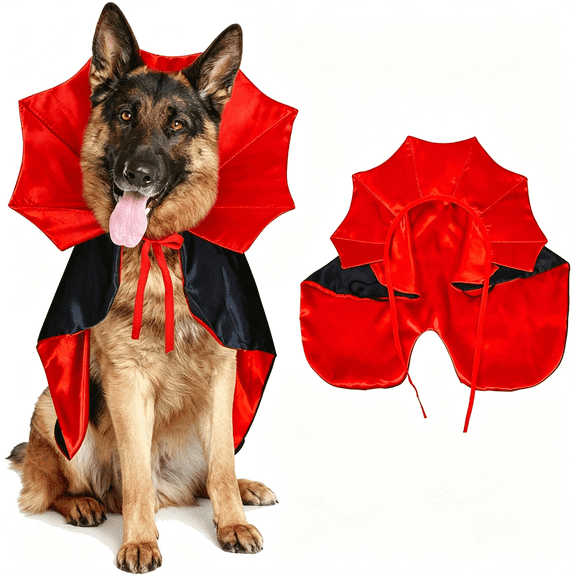 GASTROPOD Dog Halloween Costumes,Dog Vampire Devil Cloak Cape Costume Halloween Costumes for Small Medium Large Dogs Pets (Festive Dog Costume Large)