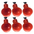 thumbnail image 2 of Alimentador automático de agua para pollos de 6 piezas, vaso para beber hecho de Material plástico resistente Premium con válvu de Control de agua, Sharpla Titular de bebedero de pollo, 2 of 8