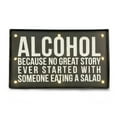 thumbnail image 1 of Bey-Berk International WD508 Alcohol LED Lighted Metal Sign - Black, Grey &amp; White, 1 of 1