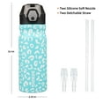 thumbnail image 6 of BJPKPK 18oz Stainless Steel Water Bottle with Straw, Insulated Water Bottle with Leak Proof Lid, Sky Blue Leopard, 6 of 7
