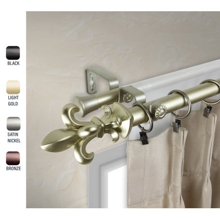 Silas 1" dia. Double Curtain Rod 48-84 inches - Go