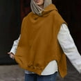 thumbnail image 2 of WEIYLL Women Hoodies Solid Sleeveless Drawstring Oversized Brown Graphic Fall Sweatshirts L, 2 of 5