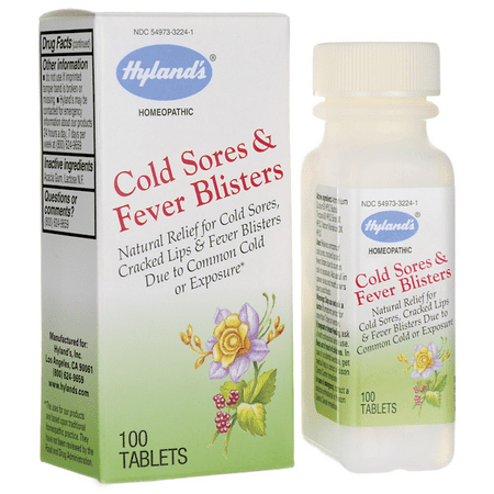 Hyland's Cold Sores & Fever Blisters 100 Tabs (The Best Remedy For Cold Sores)