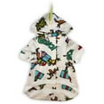 thumbnail image 1 of Holiday Grinch 1-Piece Colorful AOP Dog Coat for Your Furry Friend. Made of Cozy Micropolar Fleece, this 1-Piece Hooded Jacket is Soft and Cozy., 1 of 4