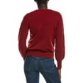 thumbnail image 2 of Nanette Nanette Lepore womens  Pointelle Balloon Sleeve Sweater, XL, Red, 2 of 3