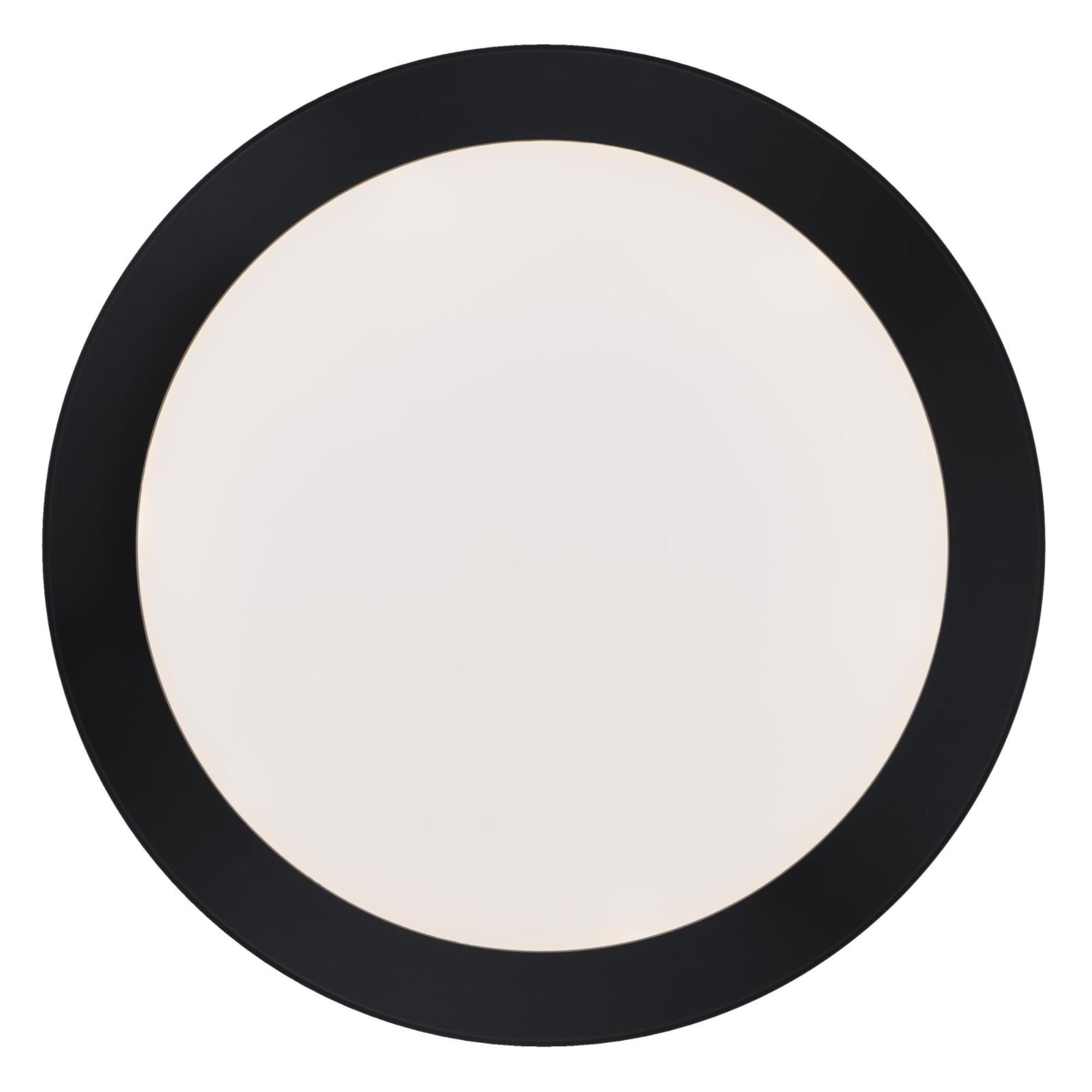 Westinghouse Lighting Plafonnier Noir Encastré à DEL de 12 pouces avec Sélection de la température de couleur