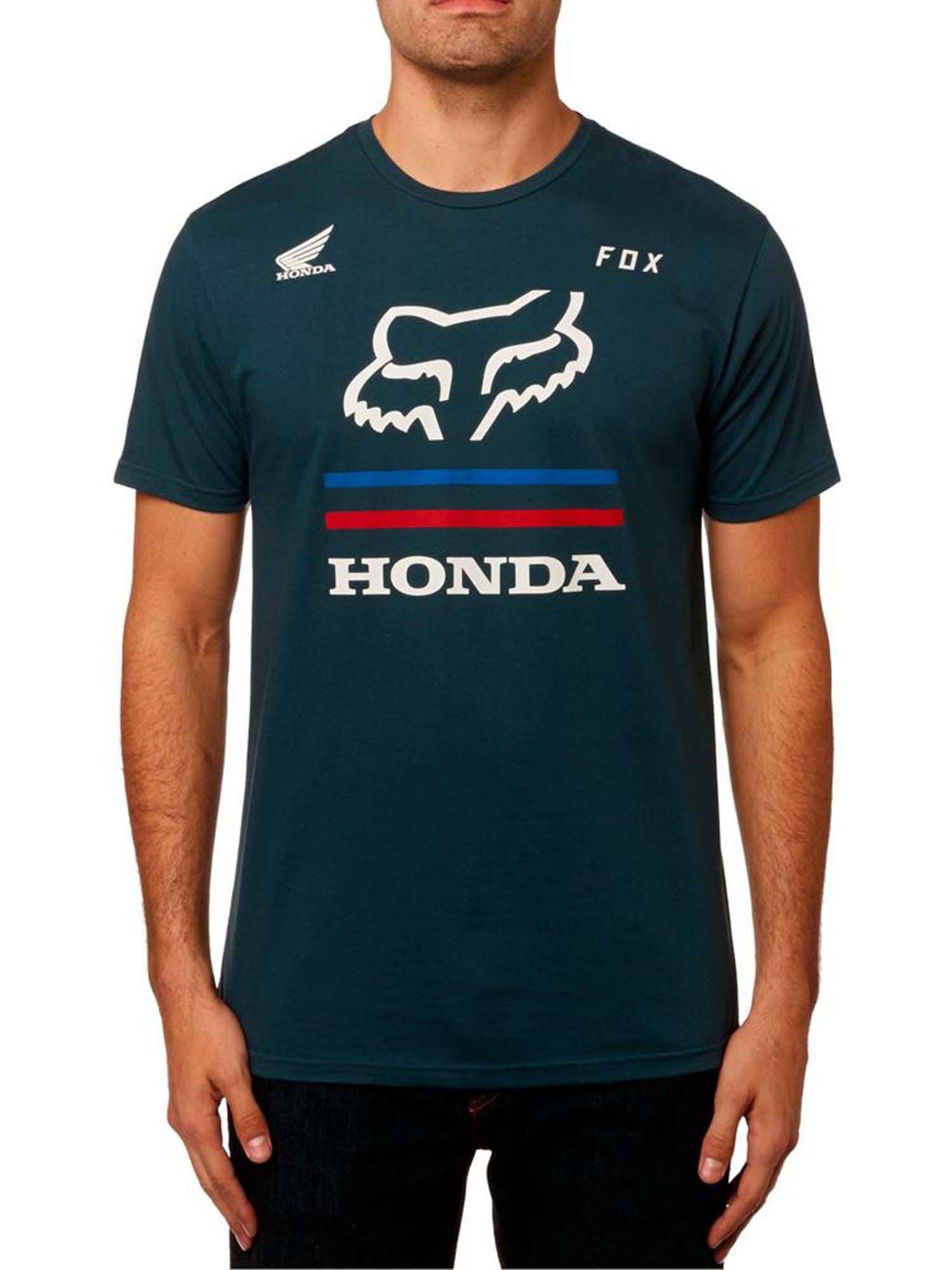 Fox Racing Men's Honda Short Sleeve T Shirt Black Clothing Apparel Active Mot...