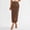Coffee, variant on Dianli Office Skirt Pocket Skirt Temperament Pencil Skirt High Waisted Slim Fit Hip Hugging Zipper Back Side Slit Functional Pocket Tailored Workwear Evening To Office Elegant Skirt Office Skirt