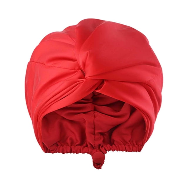 Adult Adjustable Silk Satin Hair Bonnet For Sleeping Double Layer Hair Wrap Sleep Cap Turban For Women Men Curly Straight Hair Long Large Braid Unisex