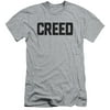 Creed Drama Boxing Sports Movie Black Logo Grey Adult Slim Fit T-Shirt