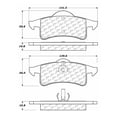 thumbnail image 2 of Centric Parts 300.07910 Semi Metallic Brake Pad with Shim, 2 of 4