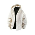 thumbnail image 1 of Ceisia Men's Oversize Hooded Zip-Up Warm Jacket for Winter Gift, 1 of 6
