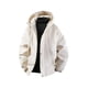 thumbnail image 1 of Ceisia Men's Oversize Hooded Zip-Up Warm Jacket for Winter Gift, 1 of 6