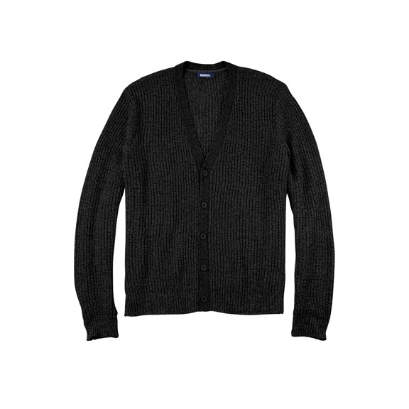 KingSize Men's Big & Tall Shaker Knit V-Neck Cardigan Sweater