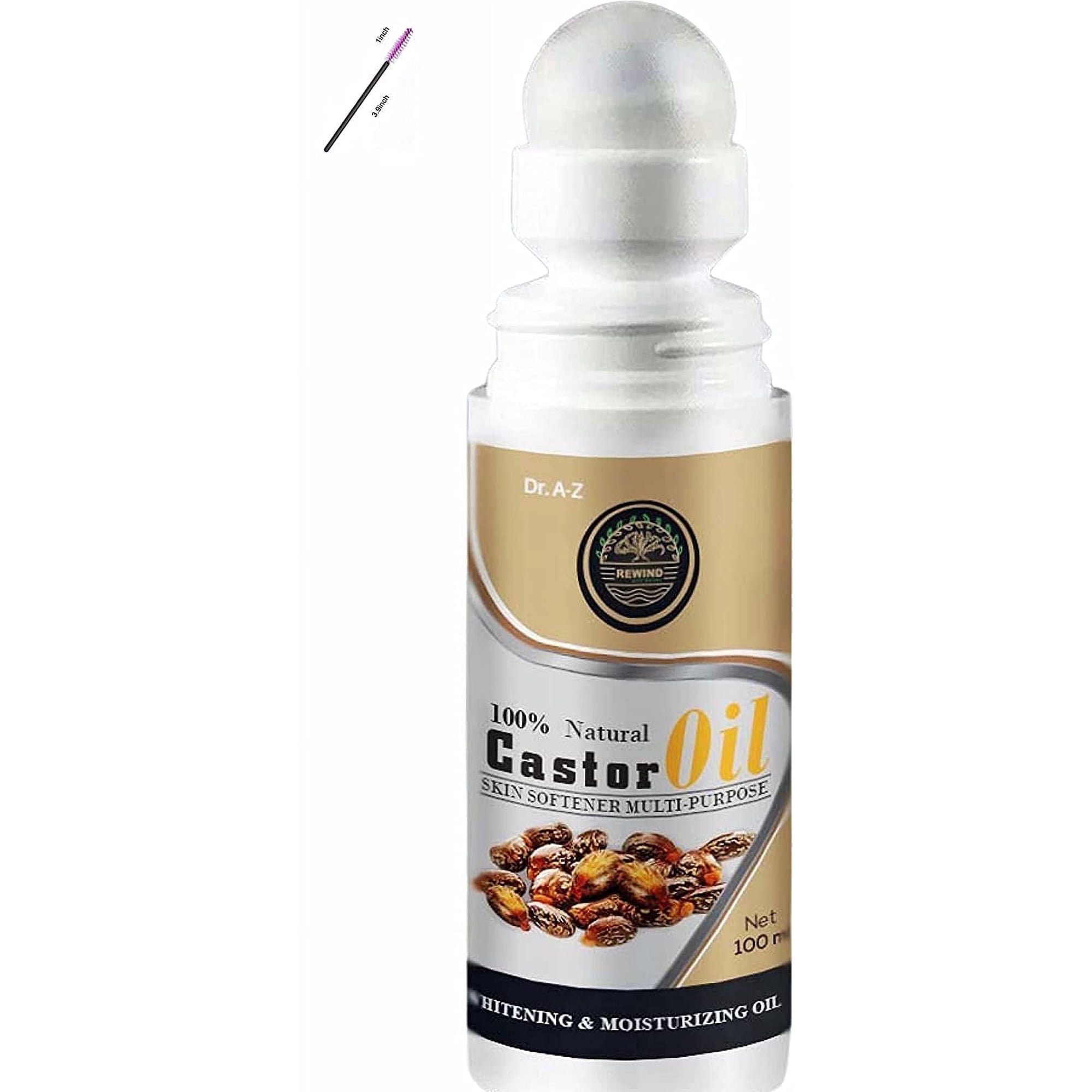Castor Oil Roll On, Castor Oil for Hair Skin and Nails