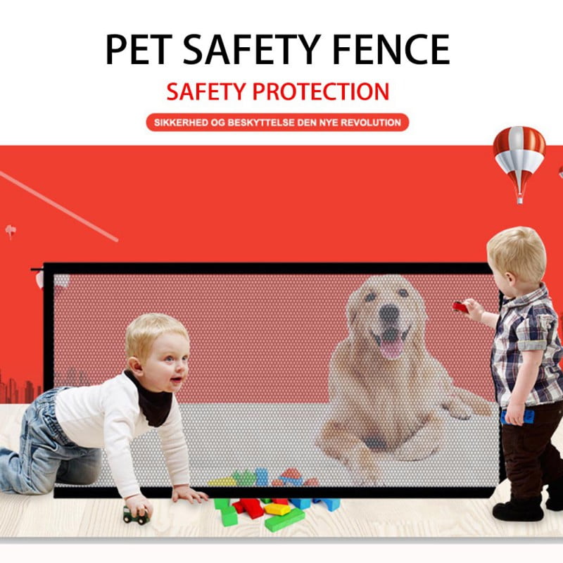 Buy Pet Gates for Dogs Cat Gate for the House Retractable Dog Gate for
