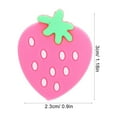 thumbnail image 2 of CIMAXIC Pink Silicone 3Pcs Strawberry Shape Tennis Racket Damper for Vibration Reduction, 2 of 8