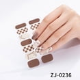 thumbnail image 1 of Pegatinas de uñas francesas llenas de hielo a través de las pegatinas de uñas de dibujos animados japoneses linda película de esmalte de uñas, 1 of 6