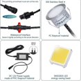 thumbnail image 3 of 10PCS Low Voltage Recessed RGB Deck Lamp φ42mm with Remote Control,12V Low Voltage In Ground Outdoor LED Landscape Lighting, 3 of 5