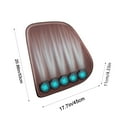 thumbnail image 6 of Deeceymbur Summer Breathable Cool Lumbar Cushion Usb Fan Ventilation Car and Office Seat Lumbar Support Backrest Pad Suitable for Vehicle Use Coffee, 6 of 6