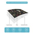 thumbnail image 4 of Quilts Queen Size Bedding Set, Mushroom Leaves Reversible Summer Quilt 3 Pieces, Black Country Botanical Berry Flowers Lightweight Bedspreads Coverlets with 2 Pillow Shams for All Seasons, 4 of 5