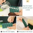 thumbnail image 4 of Long Silicone Tray With Secure Lid Flexible Easy Release Resin Casting For Small Open Bottle Making, 4 of 9