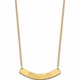 thumbnail image 2 of Ss/Gold Plated Ss/Gold-Plated Medium Polished Curved Arial Rounded Bar Necklace (18 X 37.7) Made In United States -Jewelry By Sweet Pea, 2 of 3