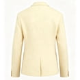 thumbnail image 6 of Jerdar Men's Linen Blazer Jacket Lapel Collar Two Button Single Breasted Solid Color Slim Fit Long Sleeve Spring Summer Casual Business Wedding Lightweight Breathable Sport Coat Top, 6 of 7