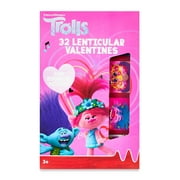 Way To Celebrate Trolls Valentine's Day Cards, 3 Stage Lenticular, 32 Count, Kiddie Cards