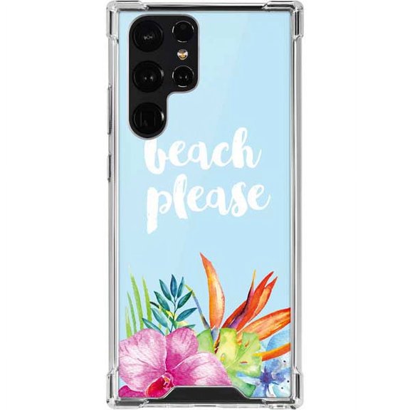 Skinit Illustration Art Beach Please Galaxy S22 Ultra Clear Case