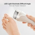 thumbnail image 5 of PRITECH Electric Foot Callus Remover Tool, Electric Pedicure Foot File, Rechargeable Callus Removers Kit Extra Thick, Heel, Hand, Skin Gift(White), 5 of 8