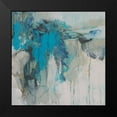 thumbnail image 2 of Goldberger, Jennifer 12x12 Black Modern Framed Museum Art Print Titled - Painterly Teal II, 2 of 5