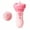 Pink, variant on Carlikeit Interactive Cat Toy Set with One-Button Ball Launcher, Moving Feather, Hanging Kicker and Scratching Surface, Orange