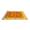 thumbnail image 2 of Ahgly Company Machine Washable Indoor Square Oriental Yellow Traditional Area Rugs, 4' Square, 2 of 4