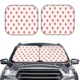 thumbnail image 2 of Fotbe Strawberry Juego de 2 Piezas de Parasoles para Parabrisas | Bloqueador Solar para Auto | Accesorios Plegables para Protección Solar Interior-Large, 2 of 6