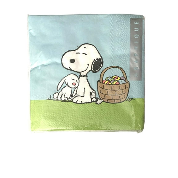 Graphique Peanuts Easter Snoopy Napkins, 40 Count