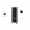 thumbnail image 4 of Elegant Kitchen and Bath 20 Inch Wide Bathroom Linen Storage Freestanding Cabinet In Grey, 4 of 14
