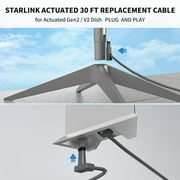 كابل Starlink لـ Starlink Rectangular Satellite V2 ، كابل استبدال Starlink (75FT / 23M) ، رمادي